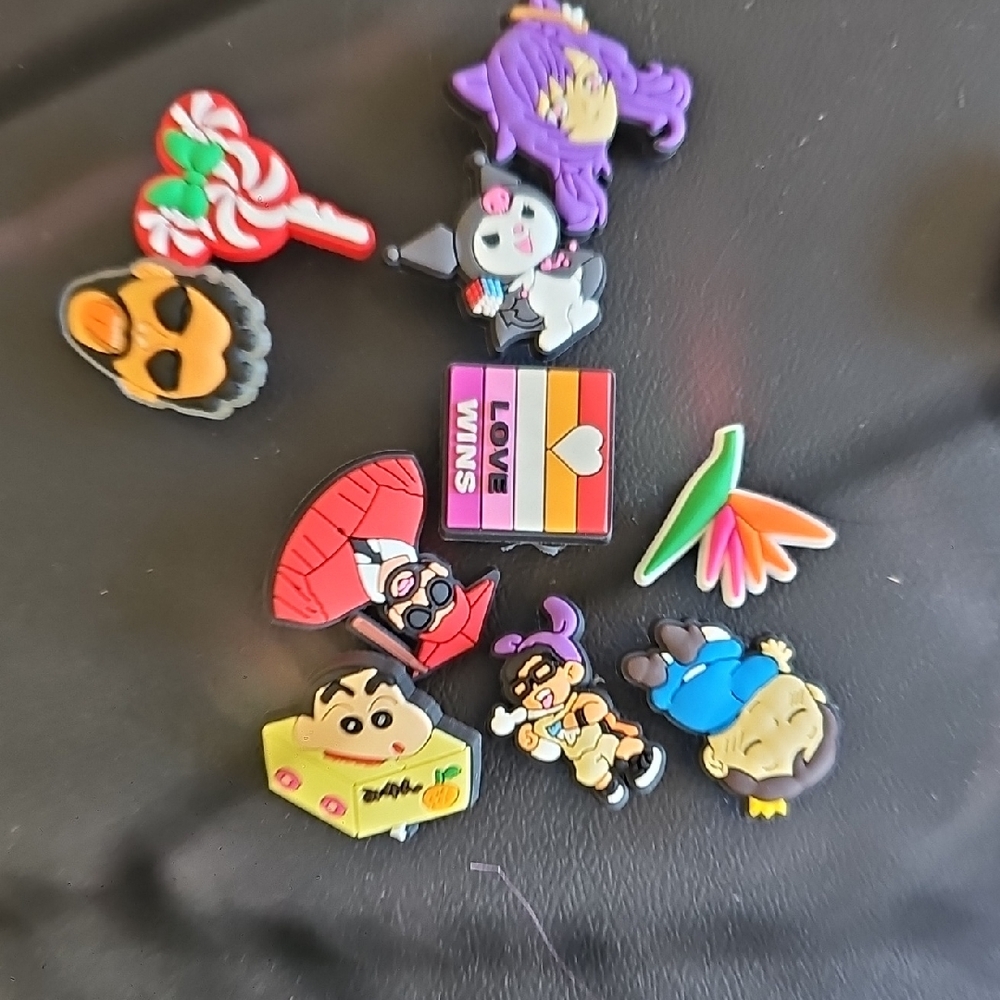 Colorful Cartoon Character Shoe Charms Set